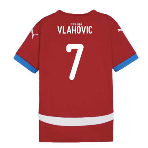 2024-2025 Serbia Home Shirt (Kids) (Vlahovic 7)