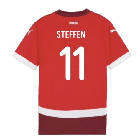 2024-2025 Switzerland Home Shirt (Kids) (Steffen 11)