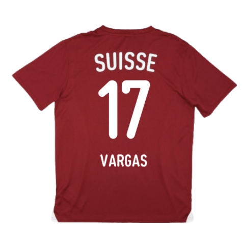 2024-2025 Switzerland Pre-Match Jersey (Red) (Vargas 17)