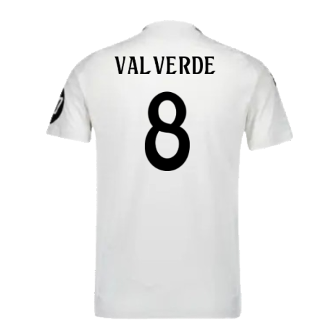 2024-2025 Real Madrid Authentic Home Shirt (Valverde 8)