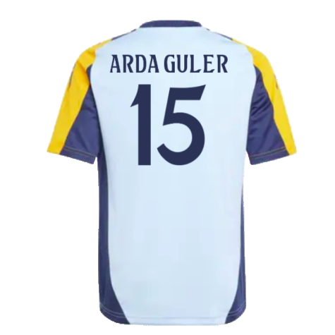 2024-2025 Real Madrid Training Shirt (Glow Blue) - Kids (Arda Guler 15)