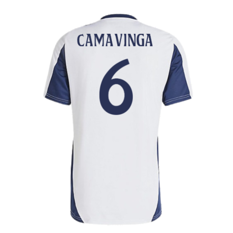 2024-2025 Real Madrid Training Shirt (White) (Camavinga 6)