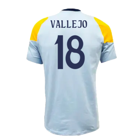 2024-2025 Real Madrid Training Tee (Glow Blue) (Vallejo 18)