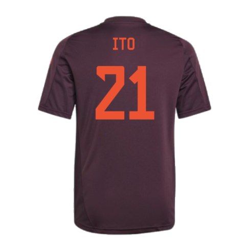 2024-2025 Bayern Munich Training Tee (Shadow Maroon) - Kids (Ito 21)