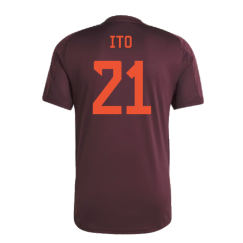 2024-2025 Bayern Munich Training Tee (Shadow Maroon) (Ito 21)