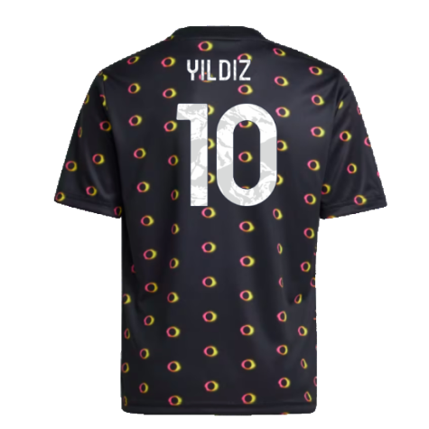 2024-2025 Juventus Pre-Match Shirt (Black) - Kids (Yildiz 10)