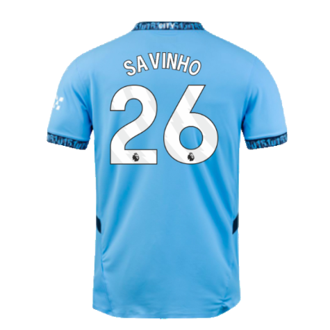 2024-2025 Man City Home Authentic Shirt with packaging (Savinho 26)