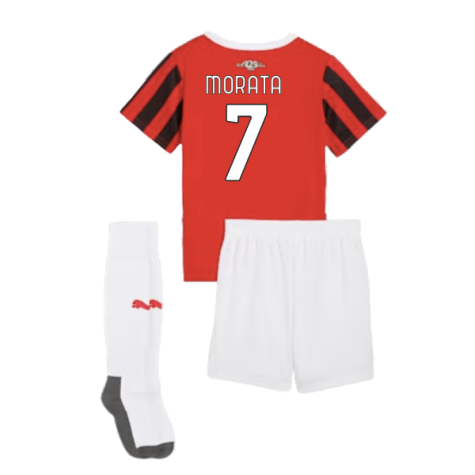 2024-2025 AC Milan Home Mini Kit (Morata 7)