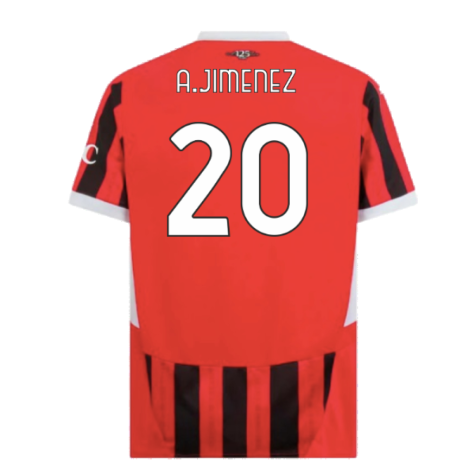 2024-2025 AC Milan Home Shirt (A.Jimenez 20)