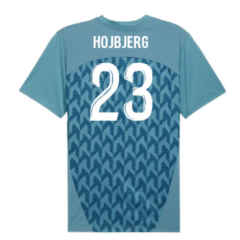 2024-2025 Marseille Pre-Match Shirt (Bold Blue) (Hojbjerg 23)