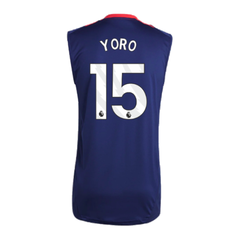 2024-2025 Man Utd Sleeveless Jersey (Night Indigo) (Yoro 15)