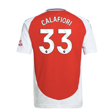 2024-2025 Arsenal Home Shirt (Kids) (Calafiori 33)