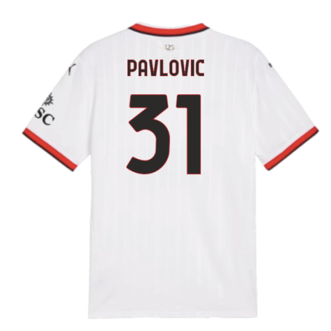 2024-2025 AC Milan Away Shirt (Pavlovic 31)