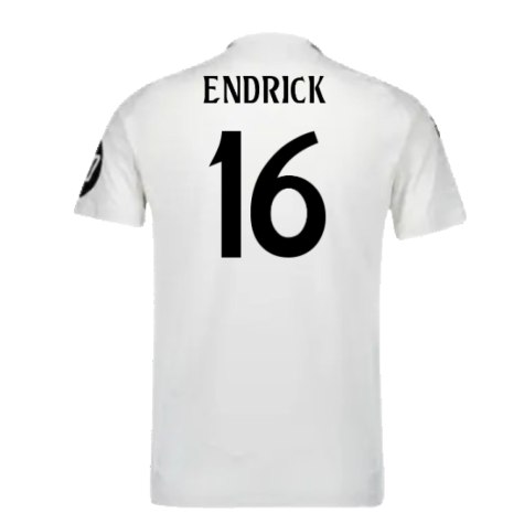 2024-2025 Real Madrid Authentic Home Shirt (Endrick 16)