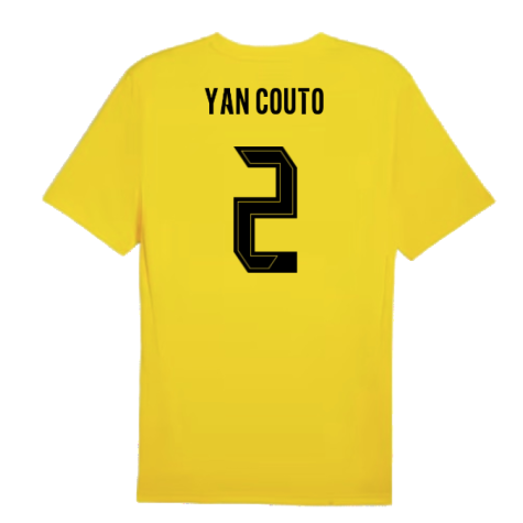 2024-2025 Borussia Dortmund Training Shirt (Yellow) - Kids (Yan Couto 2)