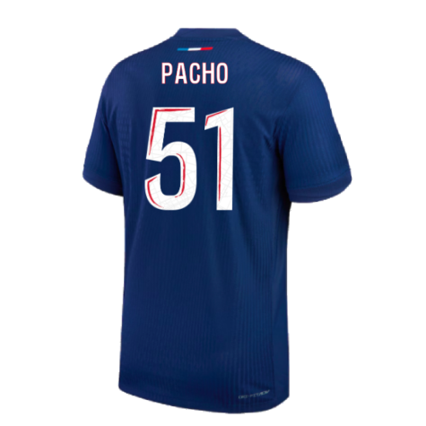 2024-2025 PSG Home Authentic Match Shirt (Pacho 51)