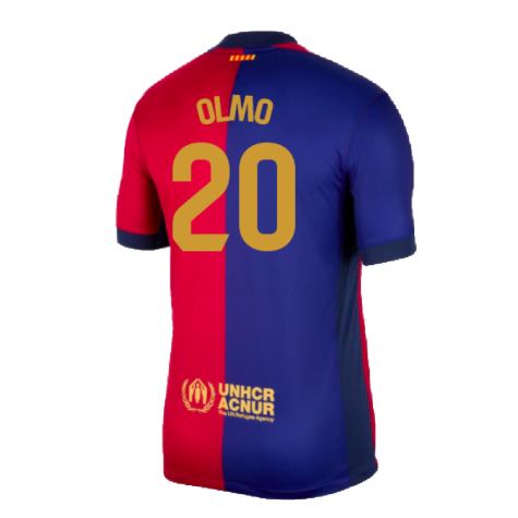 2024-2025 Barcelona Home Shirt (Olmo 20)