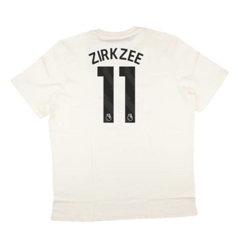 2024-2025 Man Utd SZN Graphic Tee (Cream White) (Zirkzee 11)