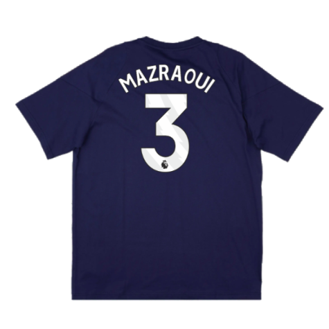 2024-2025 Man Utd Training Tee (Night Indigo) (Mazraoui 3)