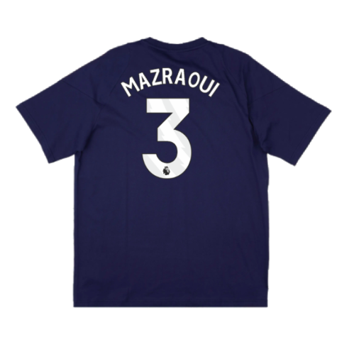 2024-2025 Man Utd Training Tee (Night Indigo) - Kids (Mazraoui 3)