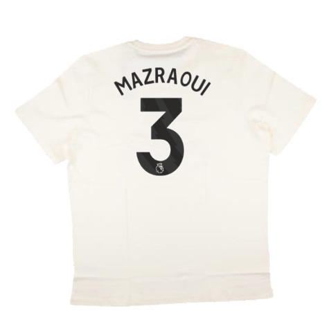 2024-2025 Man Utd SZN Graphic Tee (Cream White) (Mazraoui 3)