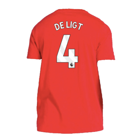 2024-2025 Man Utd DNA Tee (Red) (De Ligt 4)