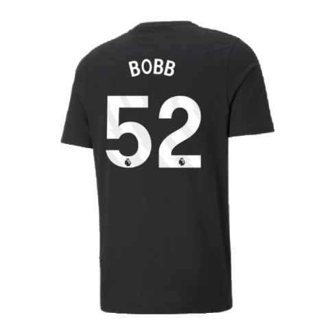 2024-2025 Man City ESS Tee (Black) - Kids (Bobb 52)