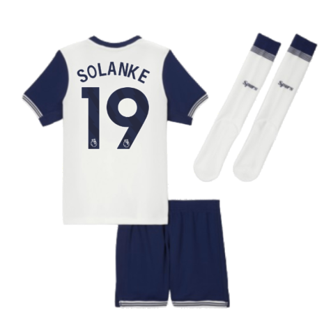 2024-2025 Tottenham Hotspur Home Mini Kit (Solanke 19)