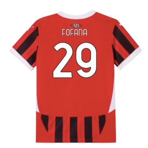 2024-2025 AC Milan Home Shirt (Kids) (Fofana 29)