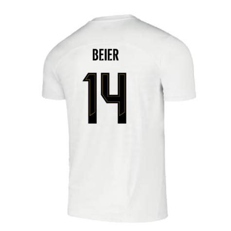 2024-2025 Borussia Dortmund Pre-Match Shirt (White) (Beier 14)