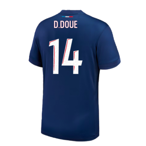 2024-2025 PSG Paris Saint Germain Home Shirt (D.Doue 14)