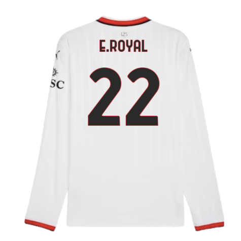 2024-2025 AC Milan Away Long Sleeve Shirt (E.Royal 22)