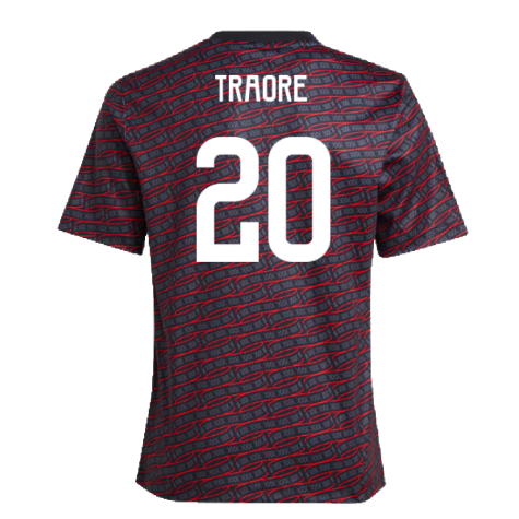 2024-2025 Ajax Pre Match Shirt (Black) - Kids (Traore 20)