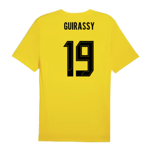 2024-2025 Borussia Dortmund Training Shirt (Yellow) - Kids (Guirassy 19)