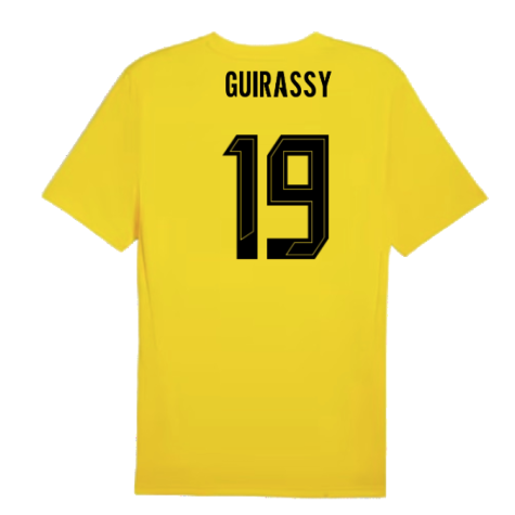 2024-2025 Borussia Dortmund Training Shirt (Yellow) (Guirassy 19)