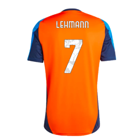 2024-2025 Juventus Training Jersey (Orange) (Lehmann 7)