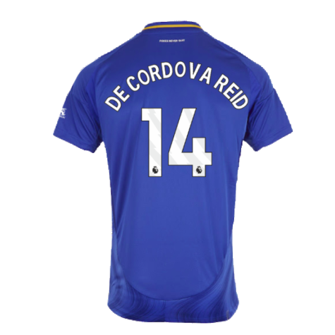 2024-2025 Leicester City Home Shirt (De Cordova Reid 14)