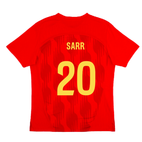 2024-2025 Racing Lens Pre-Match Shirt (Red) (Sarr 20)