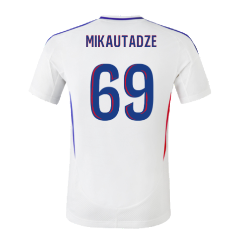 2024-2025 Olympique Lyon Home Shirt (Mikautadze 69)