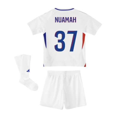 2024-2025 Olympique Lyon Home Mini Kit (Nuamah 37)