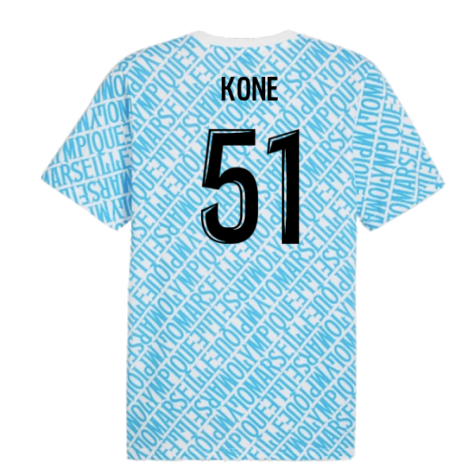 2024-2025 Marseille ftblCulture Tee AOP (Blue) (Kone 51)