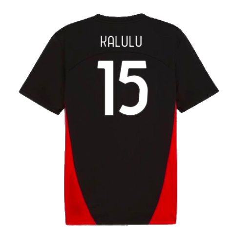 2024-2025 AC Milan Training Shirt (Black) (Kalulu 15)