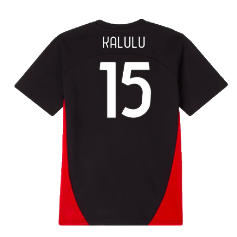 2024-2025 AC Milan Training Shirt (Black) - Kids (Kalulu 15)