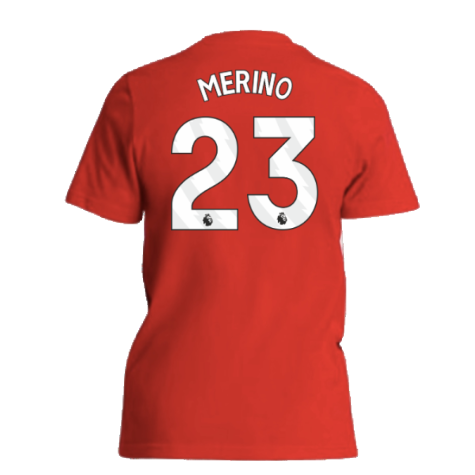 2024-2025 Arsenal Tee (Red) - Kids (Merino 23)