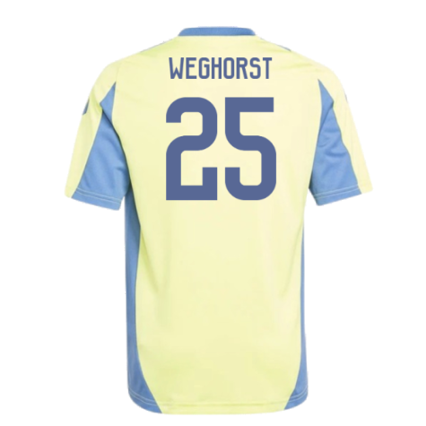 2024-2025 Ajax Training Jersey (Pulse Yellow) - Kids (Weghorst 25)