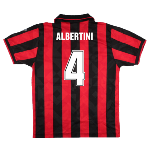 AC Milan 1994-96 Home Shirt (M) (Excellent) (Albertini 4)