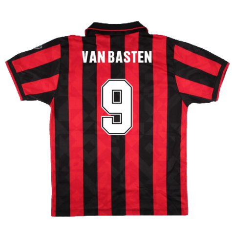 AC Milan 1994-96 Home Shirt (M) (Excellent) (VAN BASTEN 9)