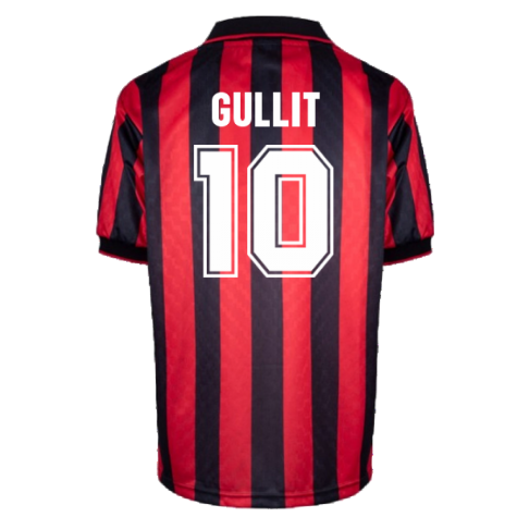 AC Milan 1996 Home Retro Shirt (Gullit 10)