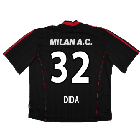 AC Milan 2000-01 Adidas Training Shirt (XL) (Dida 32) (Good)