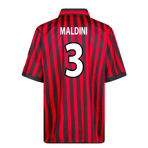 AC Milan 2000 Centenary Retro Football Shirt (Maldini 3)